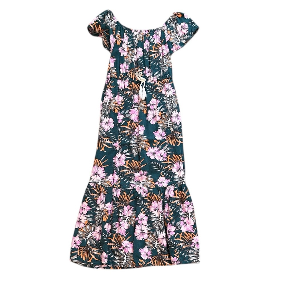 Carter's | EUC Floral Tropical Short-Sleeved Maxi Dress